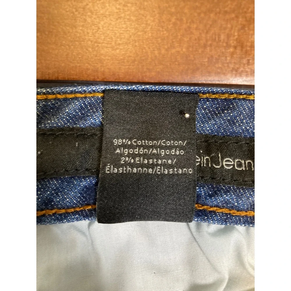 Classic Calvin Klein Jeans Womens 31/12 Blue Ultimate Skinny‎ Mid Rise Denim